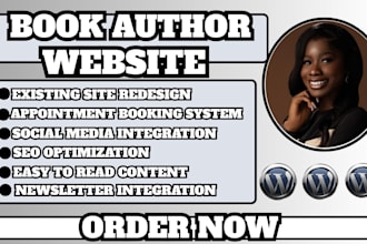 book author website, writer brand website, author portfolio web, novelist site