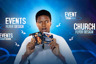 create eye catching church flyers and event day countdown designs
