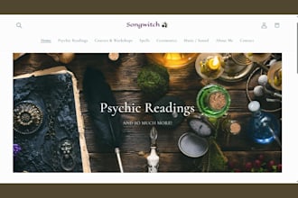 build spiritual website tarot reading psychic reading astrology website