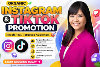 do tiktok ig facebook promotion fast organic growth to increase followers