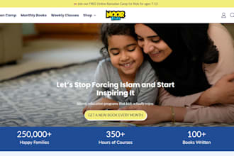 build islamic book shopify store islamic education website muslim ecommerce webs