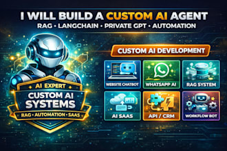custom ai agent, rag chatbot, langchain automation, private gpt, telegram bot