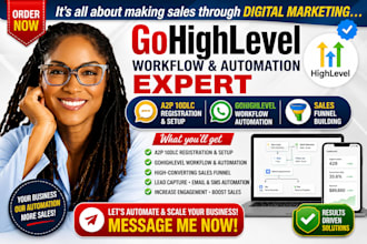 do a2p 10dlc registration setup gohighlevel workflow ghl automation sales funnel