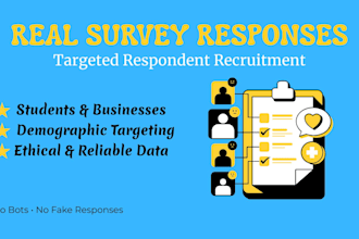 promote your survey and recruit targeted participants for real responses