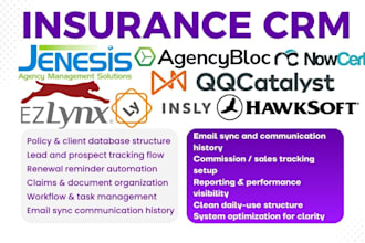 setup ezlynx insly qqcatalyst hawksoft jenesis agencybloc nowcerts nextagency