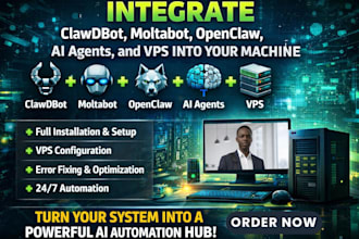 integreate clawdbot, moltabot, openclaw, ai agents, and vps  into your machine