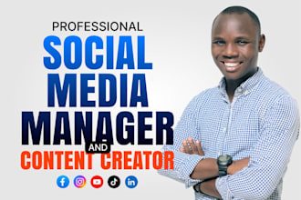 be your social media marketing manager and content creator