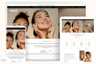 design beauty shopify store, beauty website skin care website cosmetics website