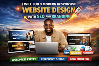 design professional website for business, authors or brands