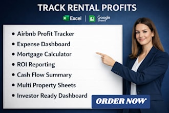 create airbnb, real estate vbro expense profit tracker excel mortgage calculator