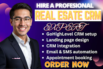 setup gohighlevel real estate crm follow up boss integration lofty wise agent va