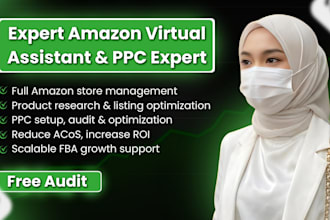 be your expert amazon virtual assistant for fba, PPC, product research, oa