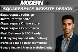 squarespace website designer for business and landing pages