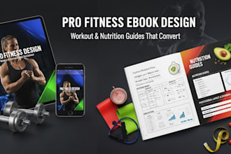 create a professional fitness ebook, workout or nutrition guide that sells