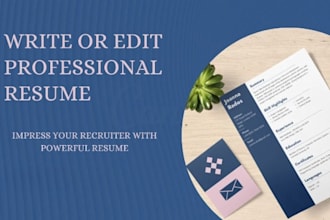 write and upgrade your resume, cv, cover letter, linkedin