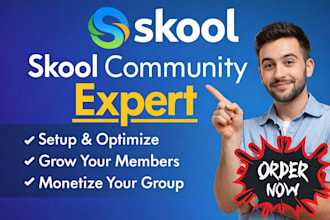 build and manage your skool community for engagement, growth and sales