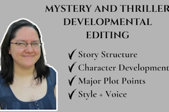 do developmental editing on your mystery or suspense novel