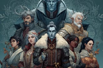 do a dnd character or dnd party art