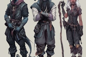 dnd character art and dnd character art
