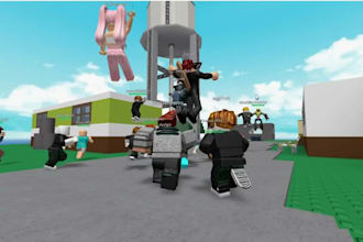 develop a professional roblox game with scripting, maps, and animations