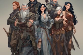 draw your dnd party