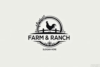 create amazing chicken rustic farm logo in 12 hours
