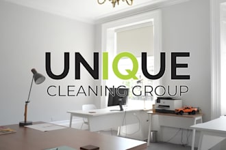make unique cleaning, furniture, architecture and home furnishing logo design