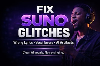 fix suno ai glitches, singing mistakes, and lyric errors