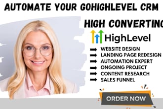 setup gohighlevel CRM credit repair website funnel webinar automation workflow