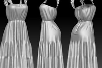 create custom rigged mesh clothing for second life avatars