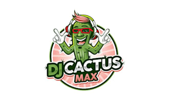 create attractive and imagination cactus logo design