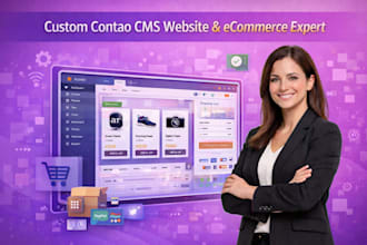 build customize update contao cms website with ecommerce integration fix bugs