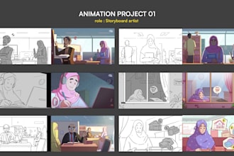 make animatic storyboard for your animation project