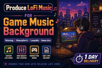 produce chill backgound music for your game