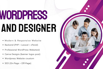 design a clean modern wordpress website