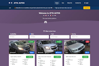 build a modern car dealership website with vehicle listings