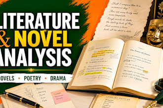 do english literature, novel and drama analysis