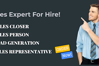 sales representative sales closer high ticket b2b lead