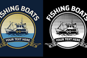 design an boat, ship, or yacht logo for your marine brand