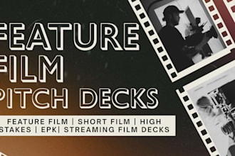 design investor ready director cinematic indie film movie tvseries pitchdeck ppt