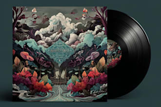 do music cover art, music album covers in digital painting