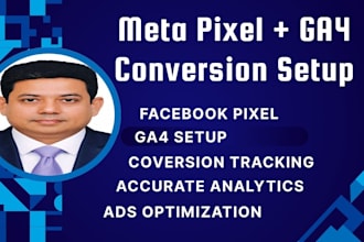 set up facebook pixel and ga4 conversion tracking