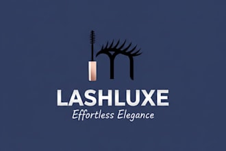 design a luxury and modern mascara brand logo
