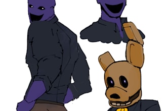 draw a character design, illustrations for oc or sketch