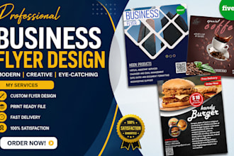 create a professional flyer design or brochure