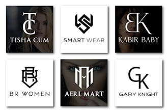 create luxury monogram and wordmark logo design