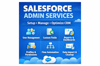 provide salesforce admin support, setup and configuration