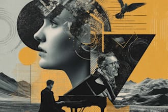 design dark, moody, and cinematic cover art or ep cover