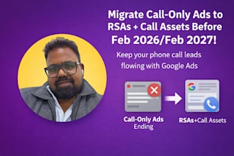 migrate your google ads call only ads to rsas and call assets
