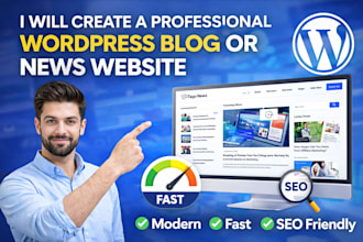 create a professional wordpress blog or news website